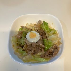 りりぃの作ってみた!投稿(【豚こまキャベツのスタミナ丼】がっつりおいしい節約丼♪)