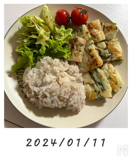んご！さんが作ったもちもちチヂミ