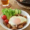 [夏に食べたい！ワンパンロコモコ丼]切り干し大根で腸活もの工程4