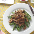 豚肉といんげんの香味炒め