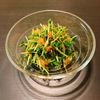 りんの作ってみた!投稿(やみつき!豆苗とキムチのパリパリサラダ♡)