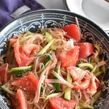 【トマトと春雨の中華サラダ】レンジで簡単！作り置きOK！