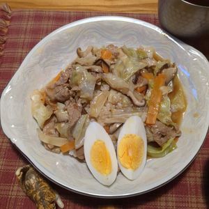 あ～はの作ってみた!投稿(【豚こまキャベツの中華丼】キャベツがシャキッとおいしい♪)
