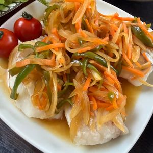 コタの作ってみた!投稿(【たらの野菜南蛮だれ】お魚とお野菜でバランス良く♪)