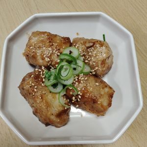 モモの作ってみた!投稿(ヘルシー☆ボリューム！照りっと【厚揚げの甘辛肉巻き】)