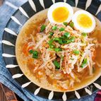 包丁いらず♪『豚バラもやしの醤油ラーメン風♡おかずスープ』