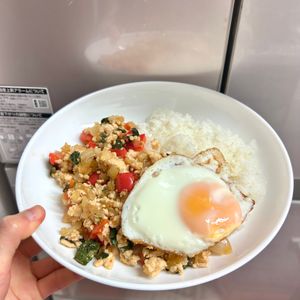 ケの作ってみた!投稿(和風ガパオライス【#作り置き#冷凍保存#ナンプラー不使用】)