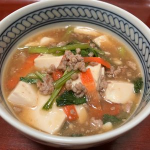 りんごの作ってみた!投稿(【豆腐と小松菜のそぼろあん】節約食材でパパッと作る♪)