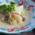 お野菜たっぷり豆乳スープ