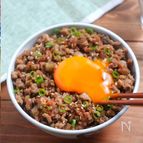 お手軽ごぼう鶏そぼろ丼