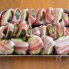 『ズッキーニの肉巻きピカタ』ジュワッと美味！巻いて焼くだけ♪の工程1
