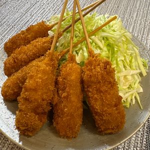楽ラク手抜キッチン🐶🐾の作ってみた!投稿(串カツ　とんかつより簡単)