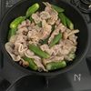 【豚バラとオクラのにんにくマヨポン炒め】こってり美味しい♪の工程3