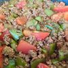 ゆかりの作ってみた!投稿(なすとトマトで簡単!こってり甘辛【ソースそぼろ丼】)