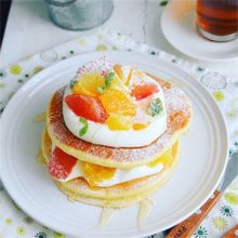ハニーシトラスホットケーキ＊ヨーグルクリーム☆