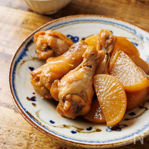 【手羽元と大根の甘辛煮】ごはんが進む楽ウマおかず♪