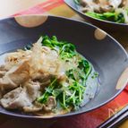 豚肉と豆苗の煮浸し