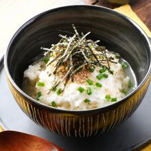 鶏そぼろと長いものふわとろ♪だし茶漬け