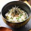鶏そぼろと長いものふわとろ♪だし茶漬け