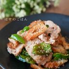 ちくわが主役♪『ちくわと豚肉、ピーマンのおかかたっぷり炒め』