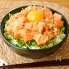 【ねぎ塩サーモン丼】ごま油香る♪の工程3