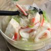 レンチンで【長ネギと豆腐の旨塩あんかけ】の工程5