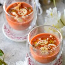 トマトクリームスープ❤パスタ入り❤グラス入り
