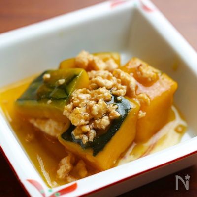 【作り置き】優しい味わい♪かぼちゃのそぼろ煮