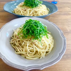 ゆかりの作ってみた!投稿(ツナと青じその冷製パスタ【#調味料2つ #ボウル1つ】)