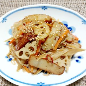 よっこの作ってみた!投稿(【さつま揚げと根菜のきんぴら】つくりおきおかず👌)