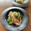 こむぎの作ってみた!投稿(トマトとモッツァレラのオーリオバジルのサラダパスタ)
