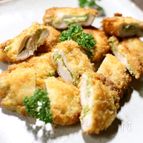 鶏胸肉のアボ明太子サンド揚げ焼き