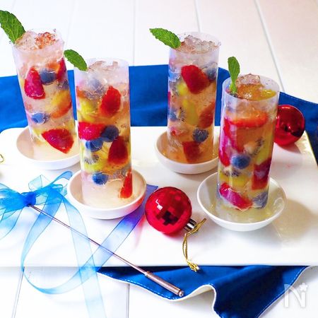 クリスマスカラ のフルーツゼリー By きゃらきゃら レシピサイト Nadia ナディア プロの料理家のおいしいレシピ
