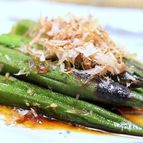オクラの焼きびたし