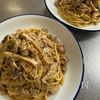 ひき肉ときのこのワンパンスパゲッティの工程8