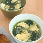 ほうれん草と春雨の中華たまごスープ