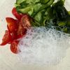 レンジでOK《夏野菜で♡旨だれ春雨サラダ》の工程2