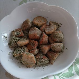 KUMIKOの作ってみた!投稿(【青のりチーズでやみつき♡】里芋のフライドポテト風！)