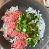 【ワンパン♪トマトとピーマンのタコライス風丼】子供爆食♡︎の工程2