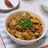豚バラ薄切り肉と白ナスの甘酢生姜あんかけ焼き