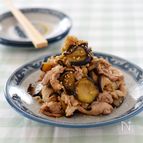 なすと豚肉のごまらー炒め