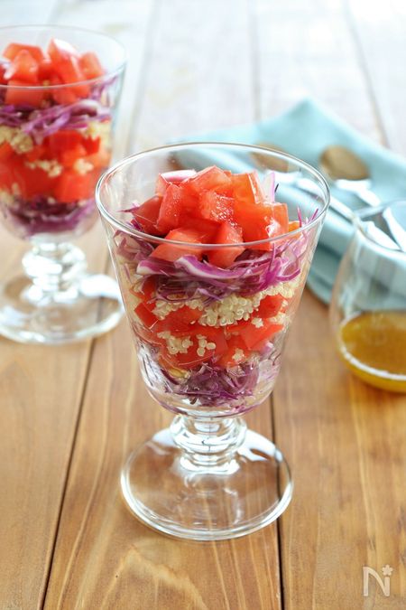 インスタ映え満点 お家ですぐにできる サラダパフェ がかわいすぎる レシピサイト Nadia ナディア プロの料理家のおいしいレシピ