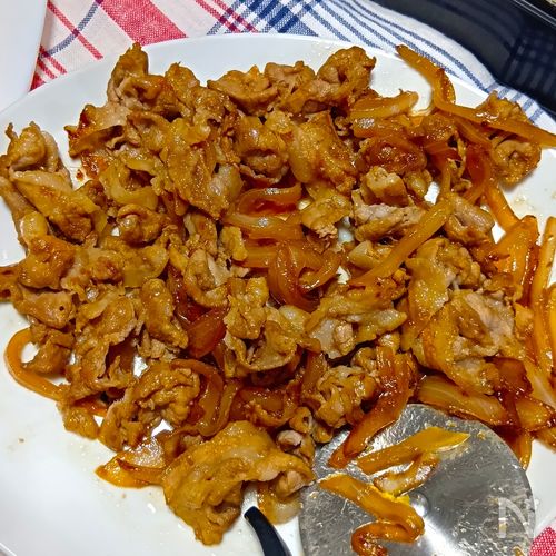 ズボラ式！玉ねぎたっぷり豚の生姜焼き！お弁当にも！