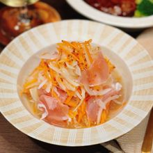 【生ハムと玉ねぎのマリネ】手軽な材料で、ヘルシーおつまみ♪