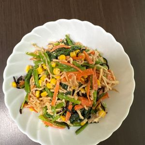 973586の作ってみた!投稿(連日作った激うま副菜♡切り干し大根とほうれん草の塩昆布和え)