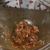 【レンジで肉味噌】汁まで飲み干す♡豆乳担々そうめんの工程1
