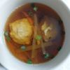 momoの作ってみた!投稿(夏の疲れた胃に優しい☆お豆腐入り鶏団子春雨スープ)