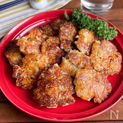 簡単10分！混ぜて焼くだけ「キャベツの豚こまチーズ焼き」