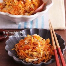 お弁当にも！レンジで一発＊お箸が止まらないにんじんしりしり♡