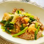 【大根の豚こまのオイスター炒め】ぱぱっとワンパン♪